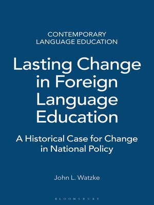 cover image of Lasting Change in Foreign Language Education